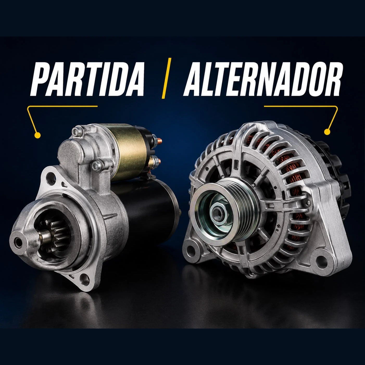 Motor de partida — categoria de peças usadas trabalhada pela Cometa Auto Peças